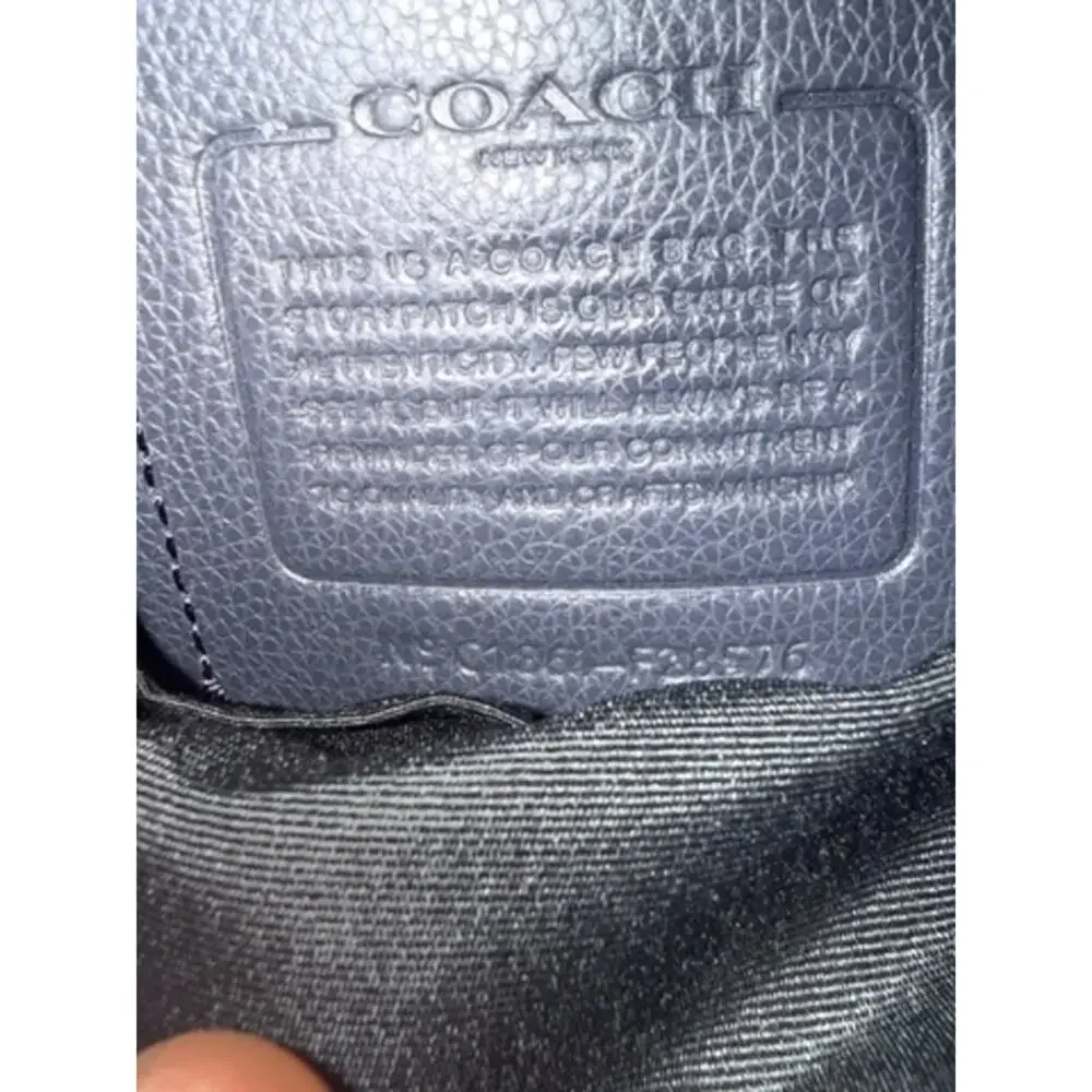 CH028 Coach Charles Messenger Bag*Navy with Navy Cream crossbody*Unisex